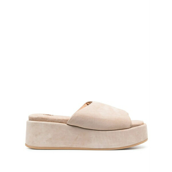 モマ レディース サンダル シューズ Suede platform sandals Neutrals