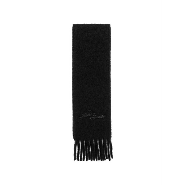アクネ ストゥディオズ メンズ えり巻き・袈裟・えり巻き 付属物 Fringe scarf Black