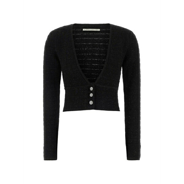 アレッサンドラ・リッチ レディース ジレー アウター Buttoned cardigan Black