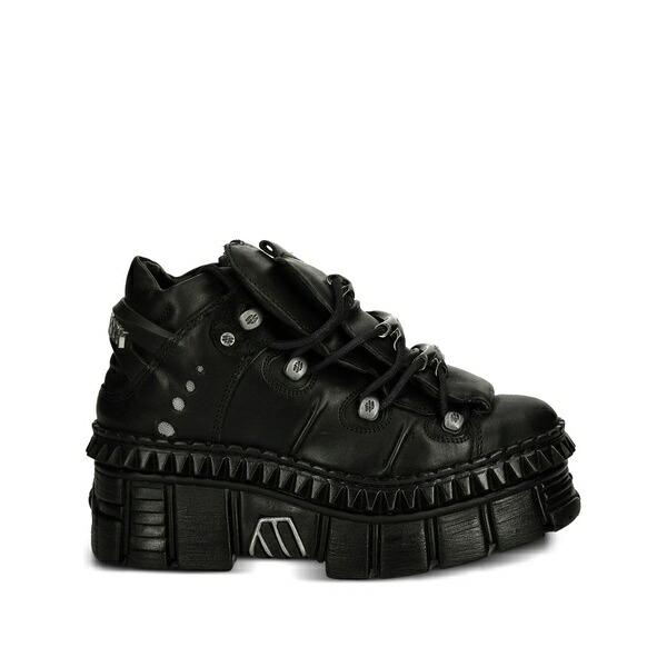 ニュー鍵を掛ける メンズ スニーカー シューズ M-wall106-s13 lace-up platform sneakers Black