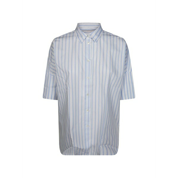 ロベルト フリードマン レディース プルオーバー トップス Striped oversized shirt White