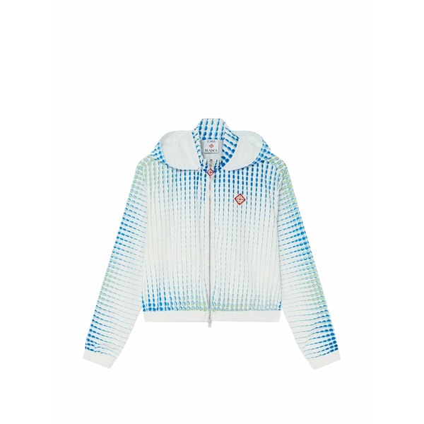 カサブランカ レディース 上衣＆上衣 アウター Hooded dotted jacket White