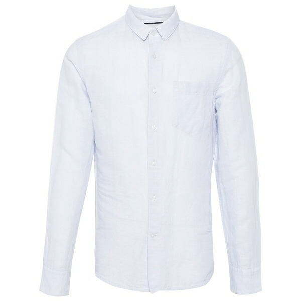 カルバンクライン メンズ ティーシャツ トップス Monogram-embroidered shirt Blue
