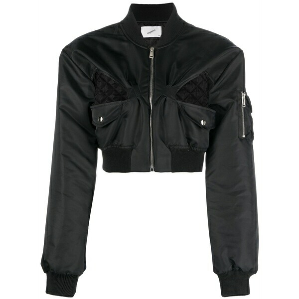 コペルニ レディース 上衣＆上衣 アウター Cut-out cropped bomber jacket Black