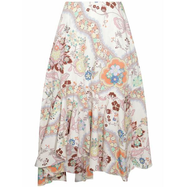 エトロ レディース スコート ボトムス Floral-print MIDI skirt Pink