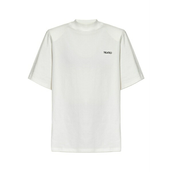 ジ アティコ レディース ティーシャツ トップス Oversized-fit logo-detail t-shirt White