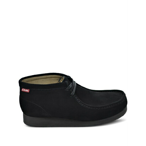 クラークス メンズ ブーツ シューズ Stinson hi suede lace-up shoes Black