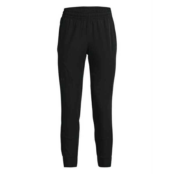 アンダーアーマー レディース カジュアルパンツ ボトムス Unstoppable elasticated track pants Black|asty