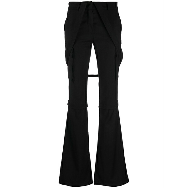 アンドレダモ レディース 心地よいズボン下 ボトムス Detachable-leg cargo trousers Black