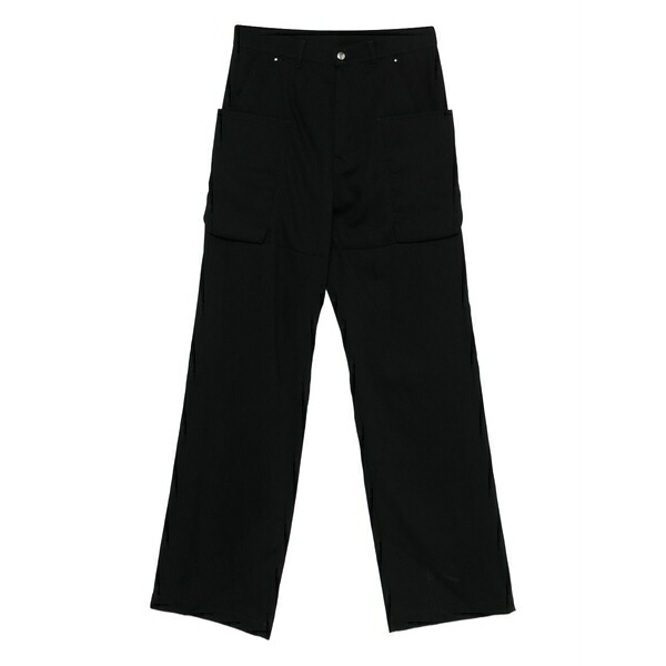 リックオウエンス メンズ カジュアルパンツ ボトムス Stefan button-fastening trousers Black｜asty