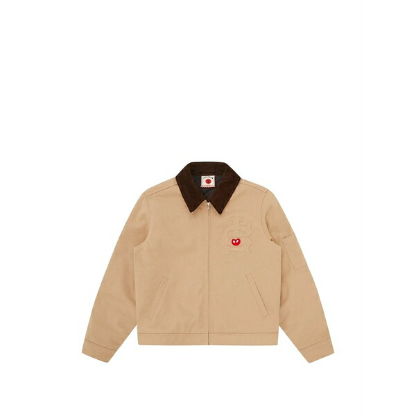 アイスクリーム レディース ジャケット&ブルゾン アウター Appliqued corduroy-collar jacket Neutrals|asty