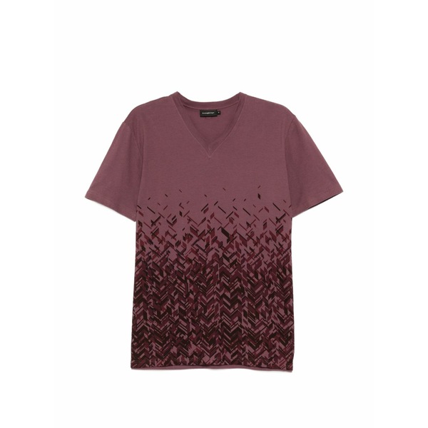 ゼニア メンズ ティーシャツ トップス V-neck t-shirt Purple