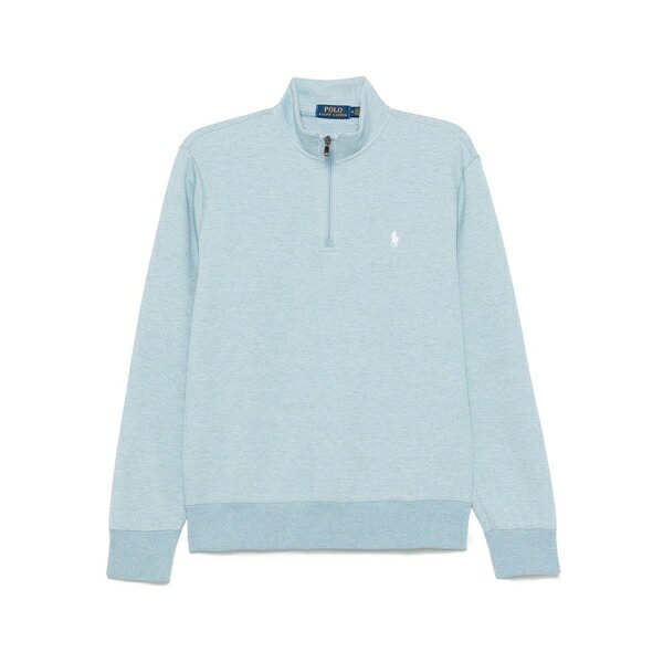 ラルフローレン メンズ パーカー・スウェットシャツ アウター Polo pony-embroidered sweatshirt Blue