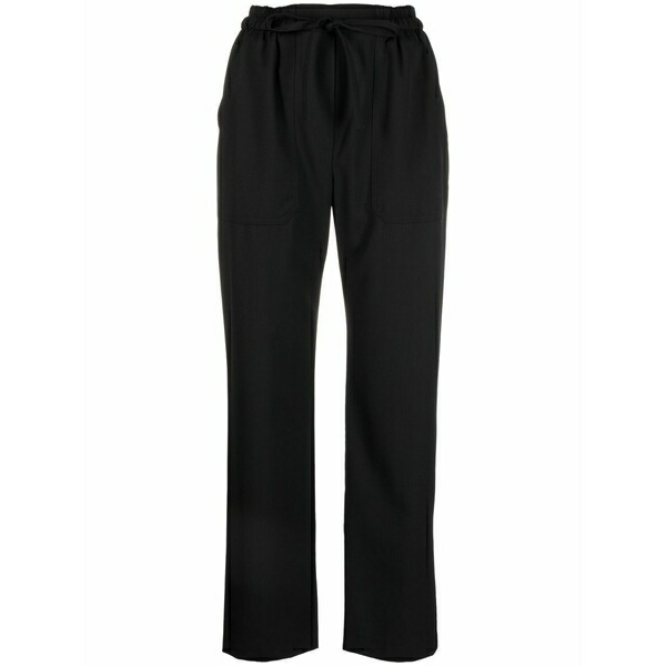 エトロ レディース 心地よいズボン下 ボトムス Slim-fit tie-fastening trousers Black