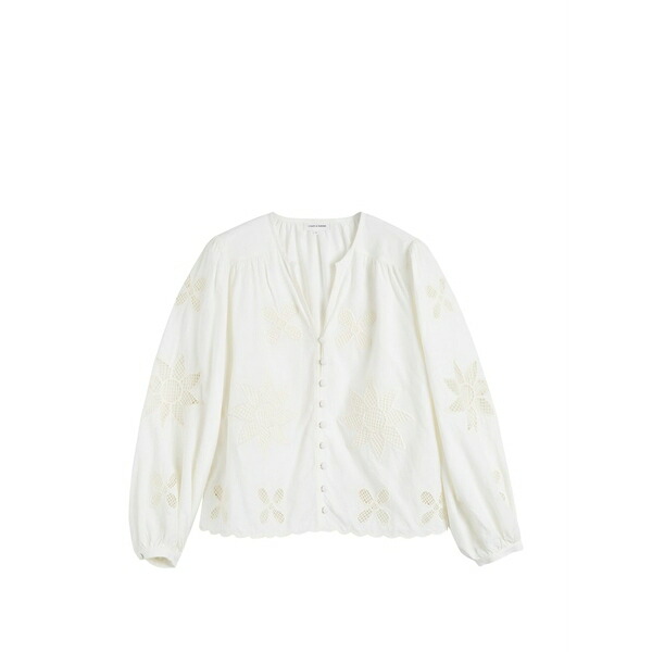チンティアンドパーカー レディース プルオーバー トップス Broderie shirt White