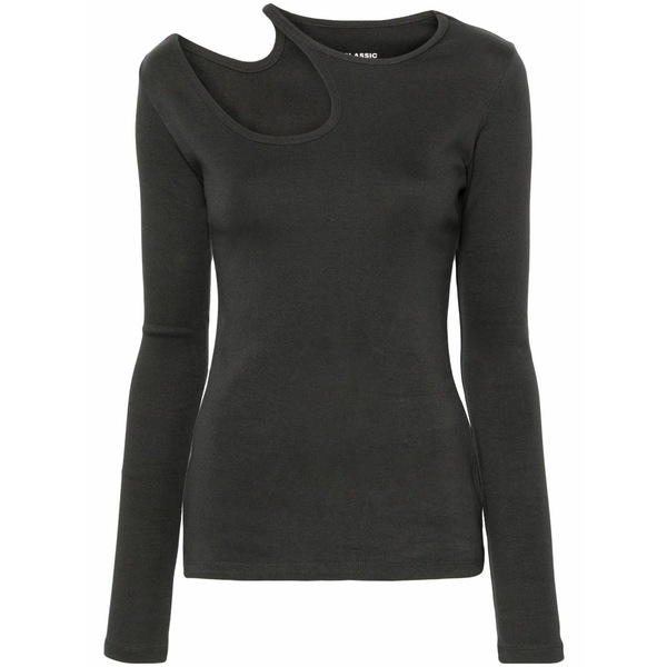 ファースト 古典派音楽 レディース プルオーバー トップス Cut-out detail top Grey