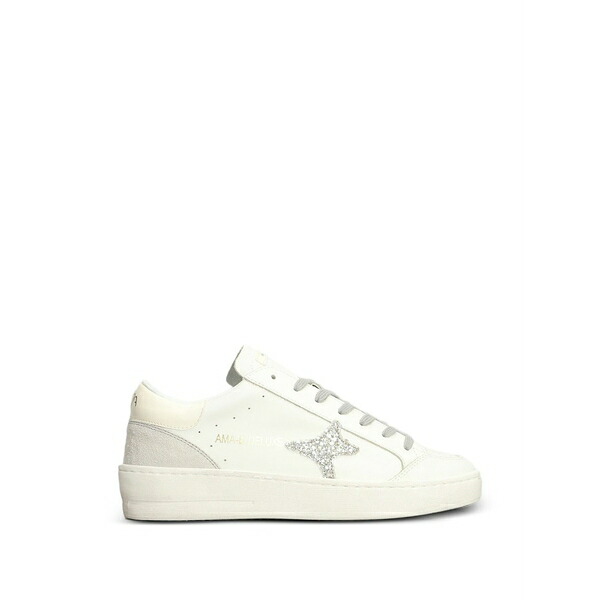 お手伝いさん ブランド名 レディース スニーカー シューズ Glitter-star sneakers White