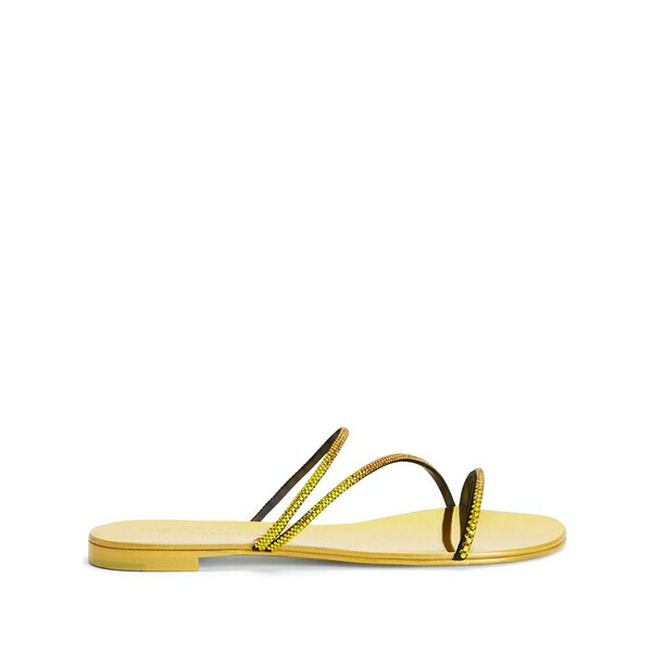 ジュゼッペザノッティ レディース サンダル シューズ Crystal-embellished sandals Yellow