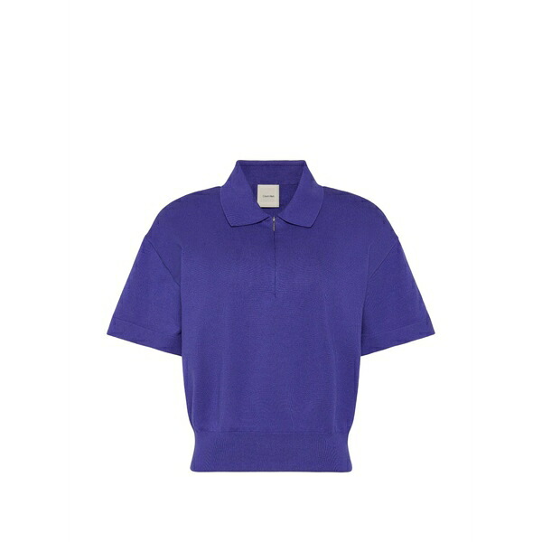 カルバンクライン レディース 編み物\u0026プルオーバー アウター Zip-up jumper Blue