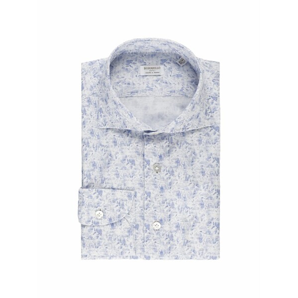 ボリエッロ メンズ ティーシャツ トップス Floral-print spread-collar shirt White