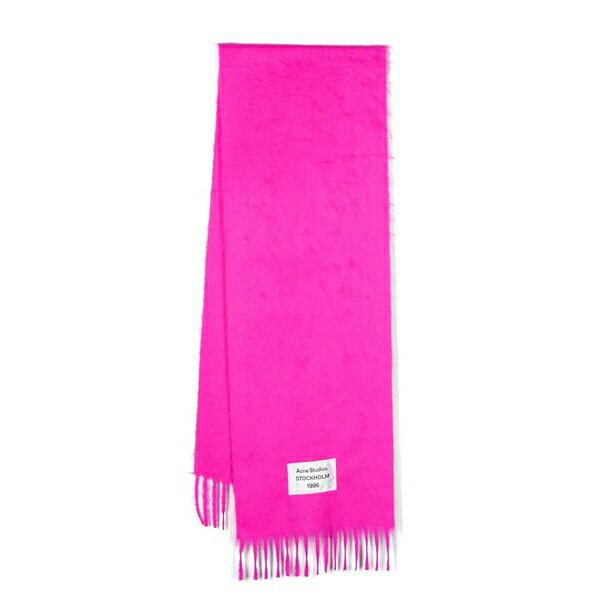 アクネ ストゥディオズ レディース 消音装置・袈裟・えり巻き 佩び物 Fringed scarf Pink
