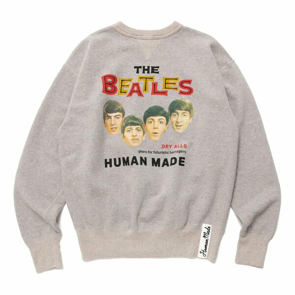 HUMAN MADE ヒューマンメイド メンズ スニーカー 【HUMAN MADE Beatles Sweatshirt 'Grey' HM24CS023】 サイズ US_M_XL画像
