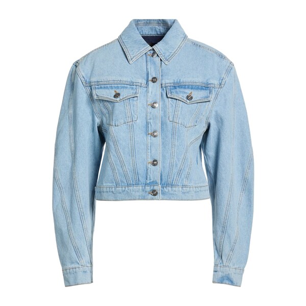 【貨物輸送無料】 マグラー レディース 上衣＆上衣 アウター Denim outerwear Blue レディースファッション-コート・ジャケット