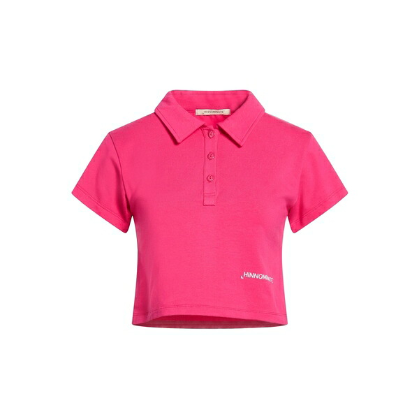【送料無料】 ヒノミネイト レディース Tシャツ トップス Polo shirts Pink｜asty