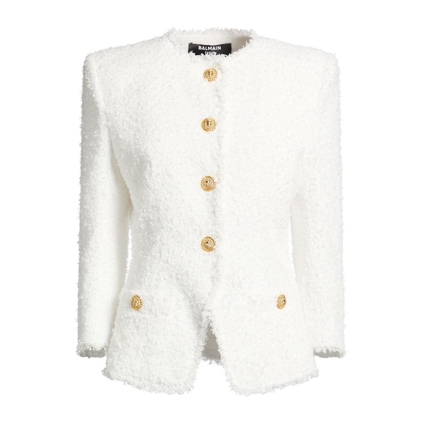 【貨物輸送無料】 バルマン レディース 上衣＆上衣 アウター Jackets White レディースファッション-コート・ジャケット