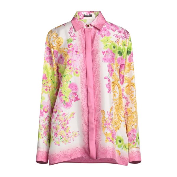 【送料無料】 ヴェルサーチ レディース シャツ トップス Shirts Pink｜asty