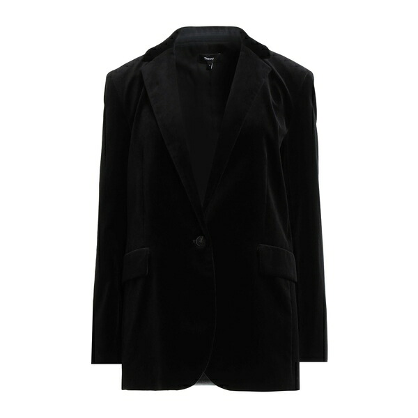 【送料無料】 セオリー レディース ジャケット＆ブルゾン アウター Blazers Black｜asty