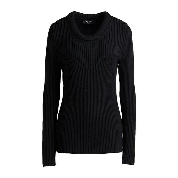 【貨物輸送無料】 デル コーレ レディース 編み物\u0026スウェーター アウター Sweaters Black