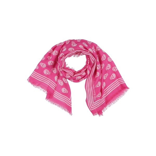 【送料無料】 マックイーン レディース マフラー・ストール・スカーフ アクセサリー Scarves Pink|asty