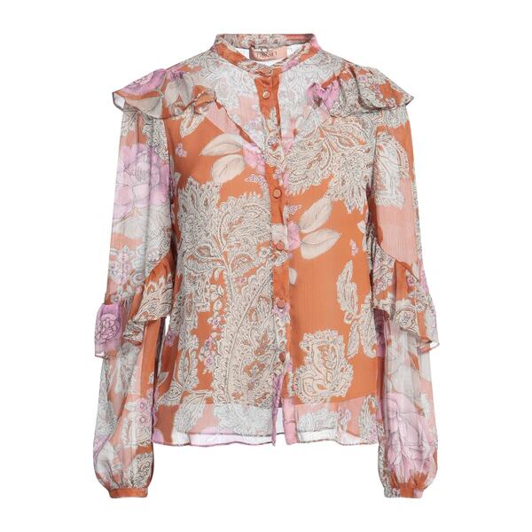 【送料無料】 ツインセット レディース シャツ トップス Shirts Orange|asty