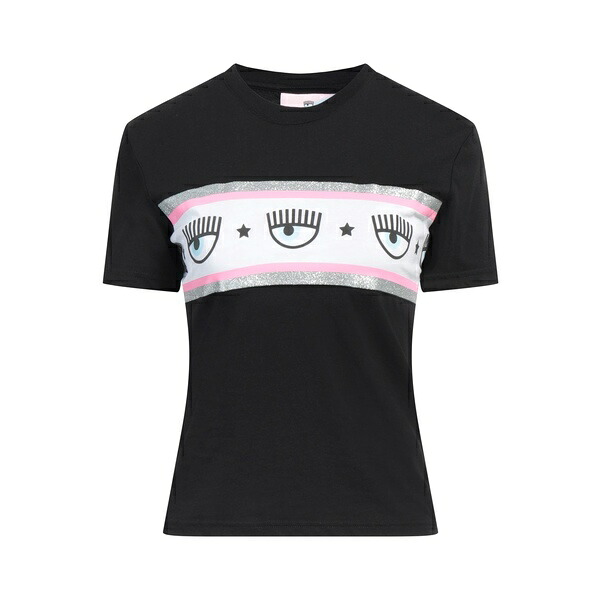 【貨物輸送無料】 シアラフェラーニ レディース プルオーバー トップス T-shirts Black