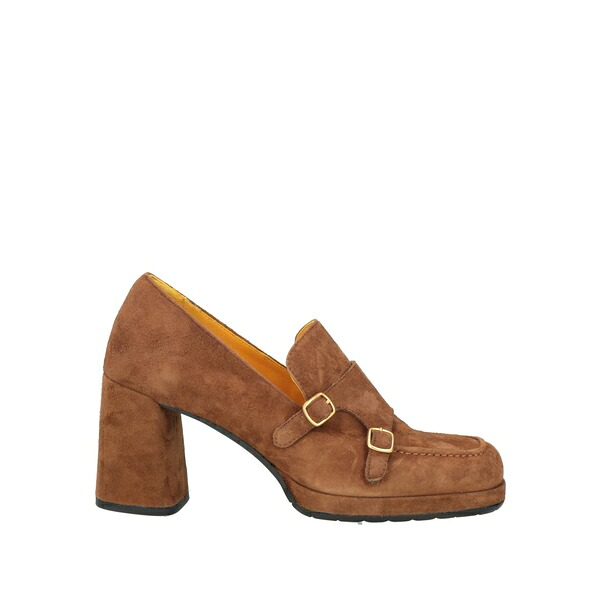 【貨物輸送無料】 パンパノウサギ ビーニ レディース スリッポン・ローファー シューズ Loafers Brown