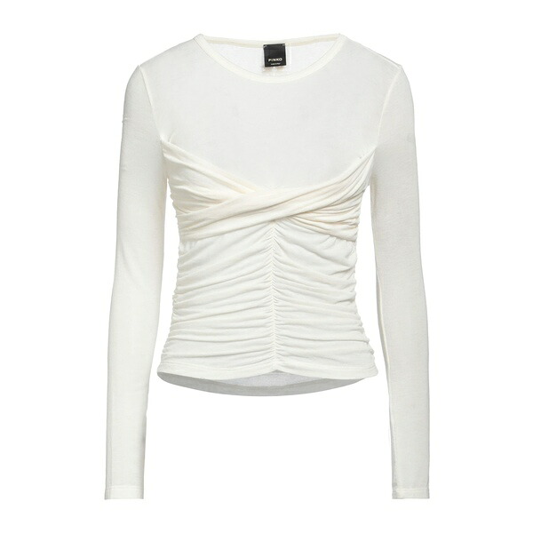 【送料無料】 ピンコ レディース Tシャツ トップス Tops White｜asty