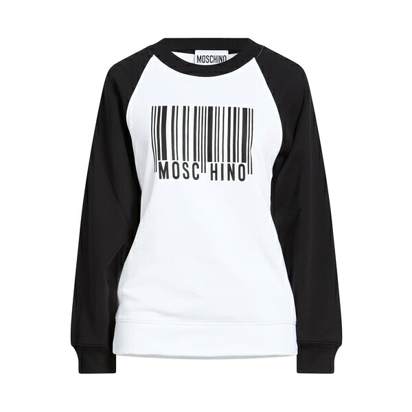 【貨物輸送無料】 モスキーノ レディース パーカー・スウェットシャツ アウター Sweatshirts White