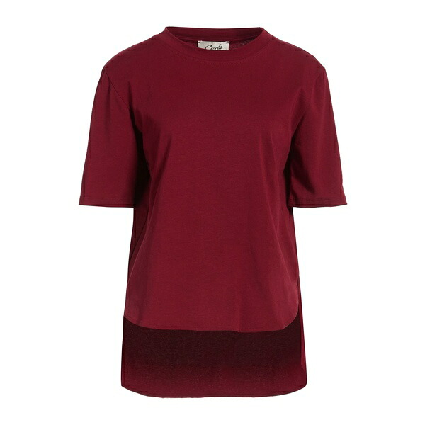 【貨物輸送無料】 クロッチ レディース プルオーバー トップス T-shirts Red