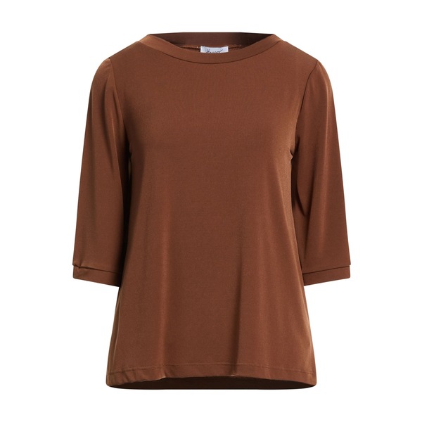 【送料無料】 ホッパー レディース Tシャツ トップス T-shirts Brown｜asty 26,980円