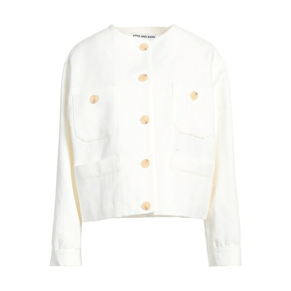 【送料無料】 アティックアンドバーン レディース ジャケット＆ブルゾン アウター Jackets White｜asty