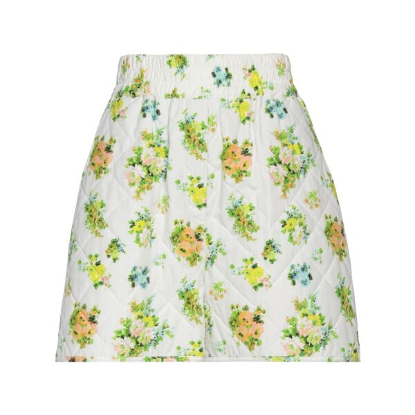 【送料無料】 エムエスジイエム レディース カジュアルパンツ ボトムス Shorts \u0026 Bermuda Shorts White