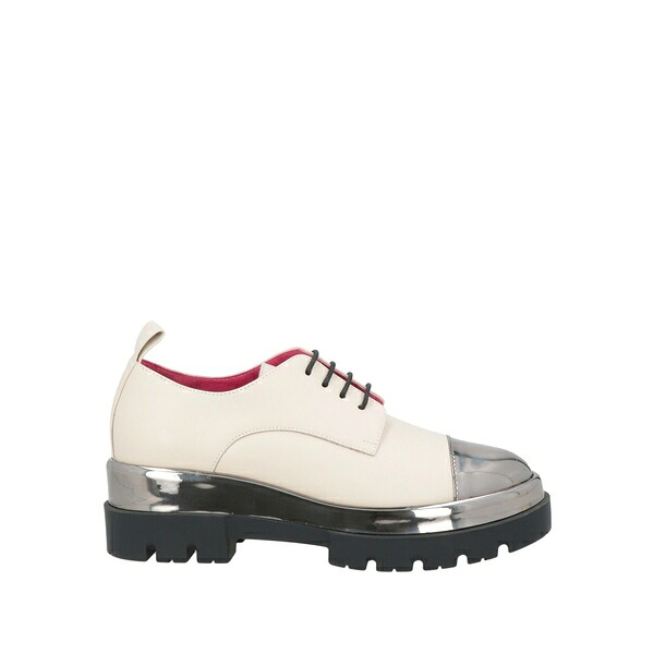 【貨物輸送無料】 ル バーベ レディース オックスフォード シューズ Lace-up shoes Beige