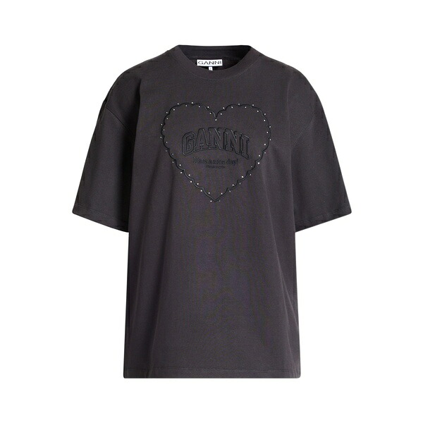 【送料無料】 ガニー レディース Tシャツ トップス T-shirts Grey|asty