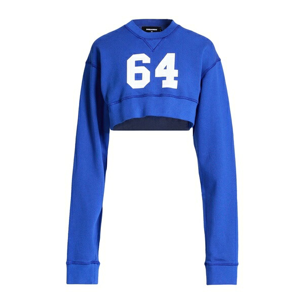 【貨物輸送無料】 ディースクエアード レディース パーカー・スウェットシャツ アウター Sweatshirts Blue