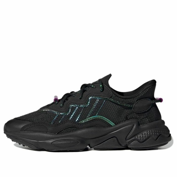 adidas アディダス レディース スニーカー 【(WMNS) adidas Ozweego \'Black Green Sonic\' GW3318】 サイズ US_5(22.0cm)|asty
