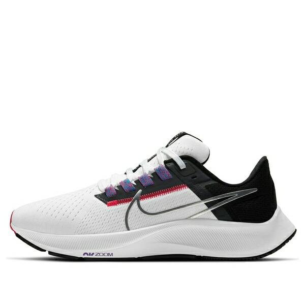 Nike ナイキ レディース スニーカー  【(WMNS) Nike Air Zoom Pegasus 38 \u0027White Metallic Silver Black\u0027 CW7358-101】  大きさ US_7.5(24.5糎)