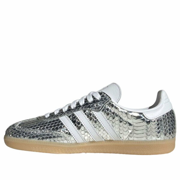 adidas アディダス レディース スニーカー  【(WMNS) adidas Samba Patent Snakeskin \u0027Silver Metallic\u0027 IH9016】  大きさ US_W_4.5