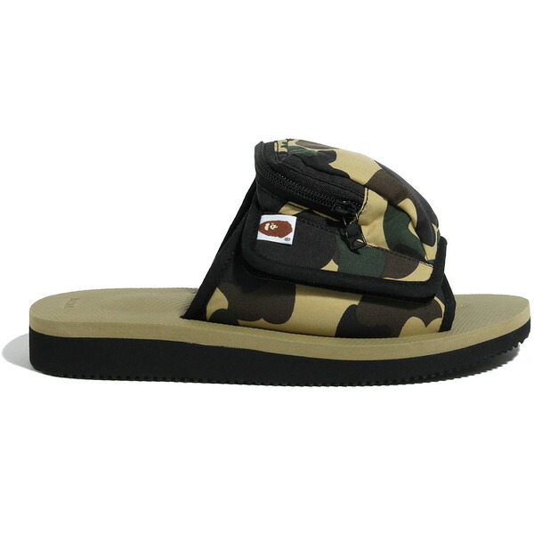 Suicoke スイまかない方 メンズ スニーカー  【Suicoke Dao A Bathing Ape 1st Camo Yellow】  大きさ US_12(30.0珊) Green Camo/Yellow
