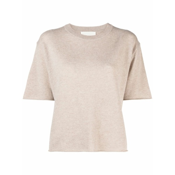 リサ・ヤン レディース Tシャツ トップス Cila cashmere t-shirt Neutrals|asty